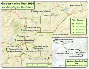 San Diego Native Plants tour map